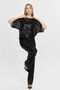 Women's Evening Dress and Graduation Sequined Stylish and Elegant Pants and Blouse Evening Dress Set - 2