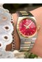 Yellow and Silver Steel Band Women's Wrist Watch Fl21495A-D8 - 2