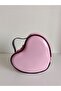 Small pink heart leather travel, cosmetic, makeup bag - 7