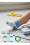 Baby 4-Piece Anti-Slip Silicone Sole Socks Set – Towel Cuffs - 4