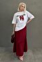 White 100% Cotton Printed Women's T-Shirt Mg2452 - 7