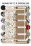 Washable Non-Slip Base Thin Prayer Rug Suitable for Outdoor Use Outdoor Prayer Rug 800 Gr / M2 - 6
