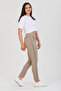 Women's Mink Italian Lycra Trousers with Side Stripes - 4