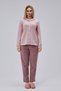 Mooncover Women's Pajama Set with Jacket – Soft Textured Cipria (Powder Pink) - 2