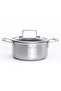 Steel Fusion Hybrid 18 cm Induction Base Stainless Steel Deep Pot