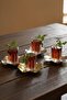 18 Piece Modern Glass Tea Set with Decorated Steel Plates |   Premium Dowry & Hospitality Glass Cup Set - 4