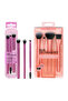 6-Piece Face And Eye Brush Set Purple/Pink/Black