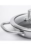 Steel Fusion Hybrid 18 cm Stainless Steel Pan with Induction Base and Glass Cover - 4