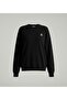 Black Knitwear Teddy Bear Embroidered Oversized Sweater - 5