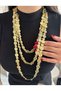 Gold Color 3-Piece Coin Necklace Zra Model