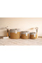 Jute Wicker Basket Set Bathroom Laundry Dirty Basket Decor Toy Organizer Organizer Basket - 3