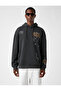 Printed Oversize Sweatshirt Raised - 3