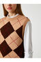 Plaid Knitted Sweater - 5
