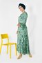 Asymmetric Cut Flower Patterned Dress 4965 - 3