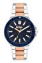 Lee Cooper Men's 2035 Movement Watch, Analog Display and Metal Strap - LC07945.590, Dark Blue - 5