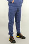 Men's Comfortable Fit Sweatpants Cotton Fleece-Lined Fabric Ribbed Waist Leg 3 Pockets Indigo - 6