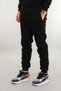 Men's Comfortable Fit Sweatpants Cotton Fleece-Lined Fabric Ribbed Waist Leg 3 Pockets Black - 5