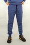 Men's Comfortable Fit Sweatpants Cotton Fleece-Lined Fabric Ribbed Waist Leg 3 Pockets Indigo - 8