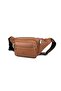 Men's Tan Color Multi-Pocket Shoulder and Waist Bag - 6