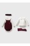 GIRL 3-6 MONTHS VELVET JUMPSUIT BODY 4-PIECE SET boxed special design - 4