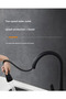 Black Pull-Out Sprayer Base Kitchen Mixer - 2