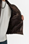 Blendcore Leather Coat with Zipper and Pocket Detail - 6