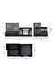 3 Compartment Metal Perforated Organizer (BLACK) - 3