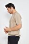 Men's Short Sleeve Crew Neck Plain Embossed Pattern Stylish Comfortable Knitwear Suitable for Summer and Daily Use - 5