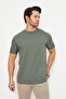 Men's Plain Basic Crew Neck 2 Thread Comfortable Fresh Textured Fabric T-Shirt Suitable for Daily Use