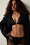 Black Lace Underwireless Triangle Bra
