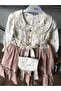 Fluffy Dress with Muslin Fabric and Bag - 4