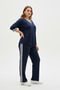 Striped Set Oşho 100% Modal Fabric Striped Soft-Textured M-6XL - 5