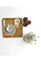 1 Pcs Gold Color Square Stainless Steel Coffee Serving Presentation Tray & Plate 1 Piece(21X21Cm) - 4