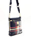 Navy Blue - Navy Blue Plaid Women's Crossbody Bag Sp1120 - 2