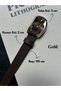 Joy Patterned Women's Gold Buckle Belt Jacket Belt Dress Belt Trouser Belt - 4