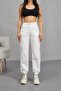 Women's High Waist Elastic Leg Jogger Cargo Pocket Trousers - 4