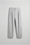 Men's Baggy Fit Fabric Trousers Gray - 6