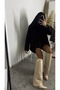Beige Leg Warmer-Detail Heeled Boots - 3