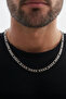 Figaro Model Stainless Steel Chain Necklace Silver Color - 5 mm - 2