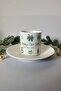 Winter Joy - New Year Special Porcelain Turkish Coffee Cup Set (Set of 2) - 7