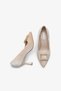 Lunvera Velvet Stone Buckle Women's Heeled Shoes Beige - 3