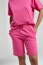 Roly Poly Women's Crew Neck Short Sleeve Bermuda Shorts Pajamas Suit - 4