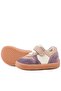 Bob Genuine Leather Purple Powder Barefoot Velcro Elastic Baby Sneaker Shoes - 7