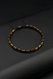Hematite Copper Color Natural Stone, Channel Macrame Bracelet, Adjustable Design, Handmade Unisex Accessory - 3