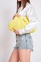 Oeil De Grace Hand Knitted Scholarship Stylish Handbag |   Yellow |   Lined |   Scholarship Bag |   Daily & Special Occasion |