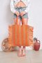 Fermiers Hand Knitted Stylish Tassel Detailed Daily and Beach Bag - 3