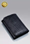 Real Leather Handmade Genuine Leather Wallet Italian Stitching Exclusive Genuine Leather Snake Print - 4
