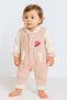 Winter Sweet Welsoft Heart Embroidered Easy-To-Wear Hoodless Baby Jumpsuit