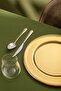 Biene 6 Pieces Round Metal Plate Gold 33 cm - 3