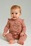 Floral Printed 3-Piece Baby Girl Jumpsuit - 3